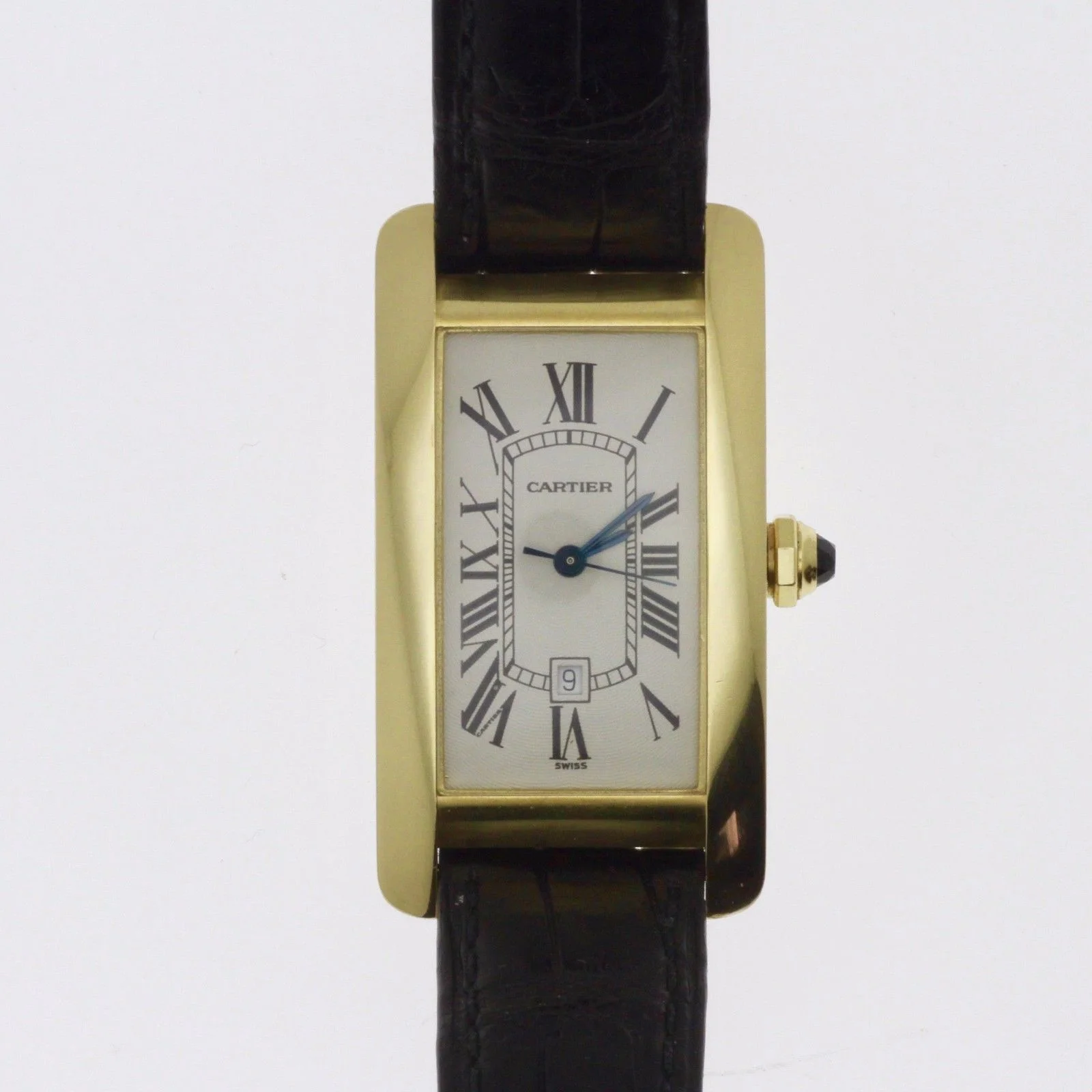 Cartier 時計　18K CARTIER TANK AMERICAINE 18K YELLOW GOLD WATCH 1 AUTOMATIC